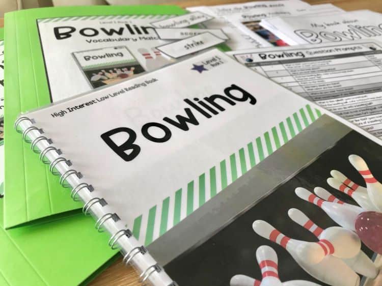 Adapted Books For Special Education Bowling