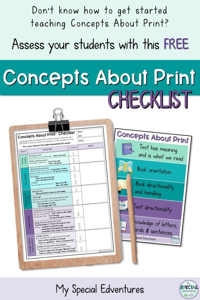 7 Easy Strategies teaching about print that you can do now