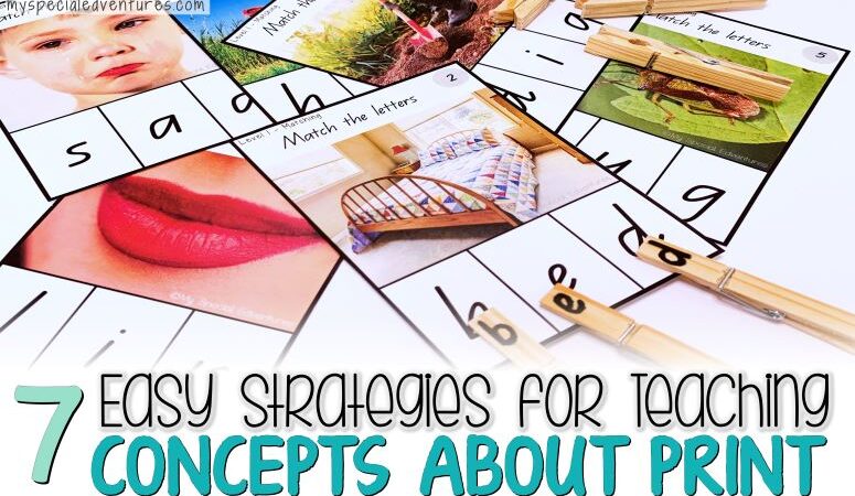7 Easy Strategies for teaching concepts about print that you can do now